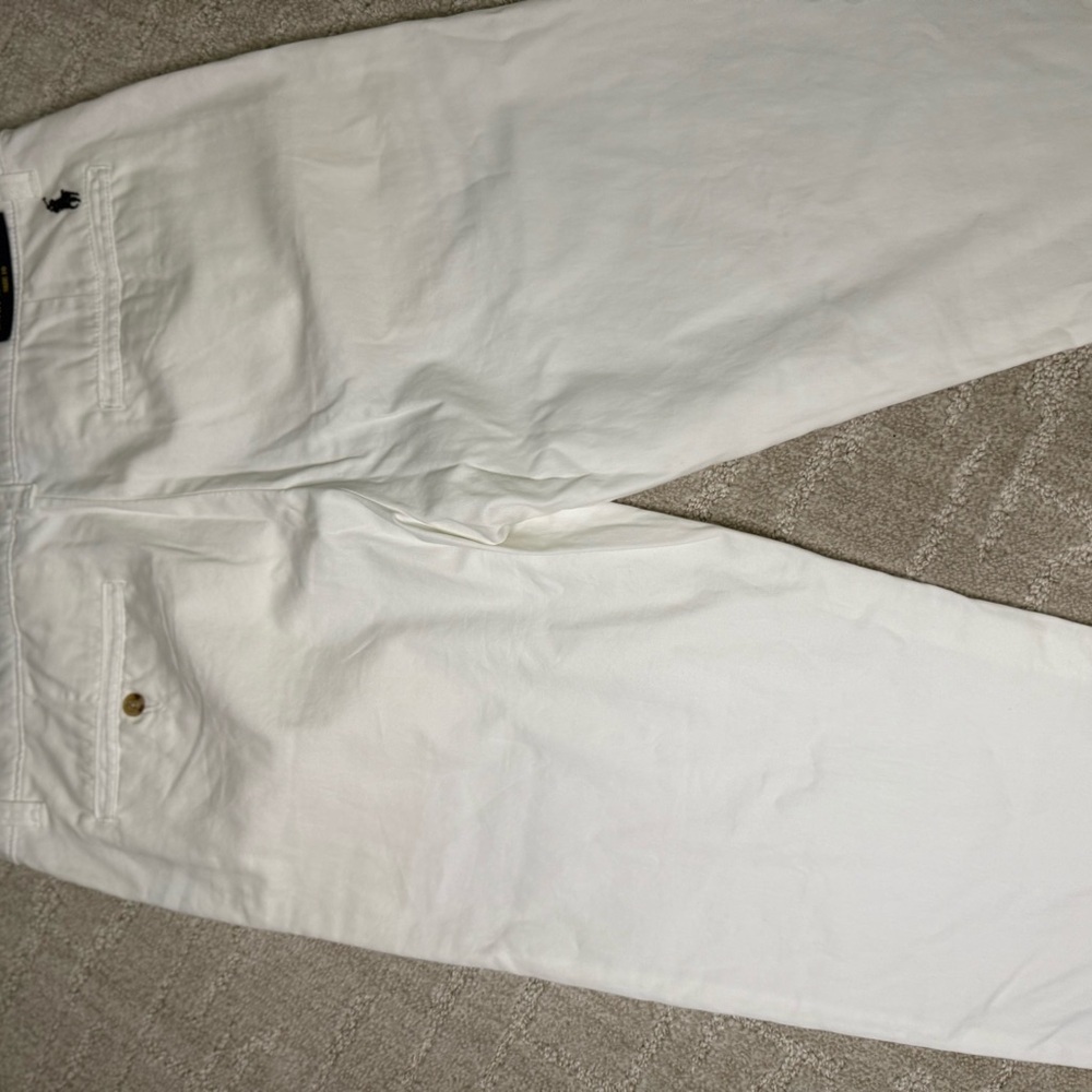 Ralph Lauren White Wide-Leg Trousers - Picture 8 of 10